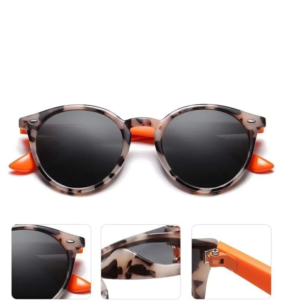 Round Retro Sunglasses - Picture 3 of 4